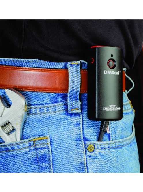 City Theatrical: DMXcat® - Bluetooth DMX/RDM akkumulátoros világításvezérlő eszköz