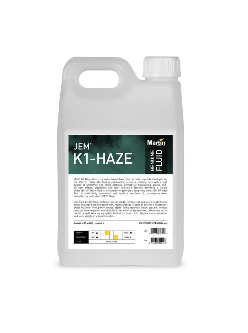 K1 Haze Ködfolyadék - 2.5 liter