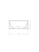 Alumínium LED profil - 200cm