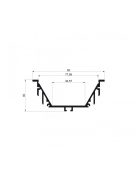 Alumínium LED profil - 200cm