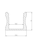 Alumínium LED profil - 200cm