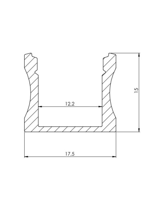 Alumínium LED profil - 200cm