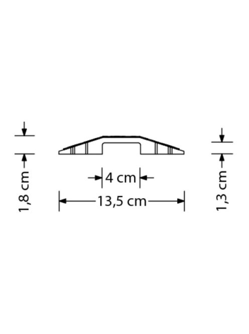 Kábeltaposó - 1 Csatornás (100x13,5cm)
