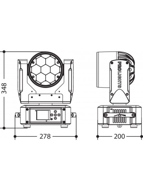 Prolights Diamond7 Wash Robotlámpa - 7x15W RGBW 2000-10.000K