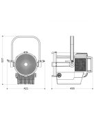 Prolights ECL Fresnel 2K TW - 507W RGBFC 2.800-10.000K