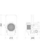 Prolights ECL Fresnel JR TW - 130W RGBFC 2.800-10.000K