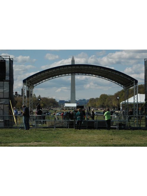 Milos MR1 színpad fedés íves tetővel - 6x4m