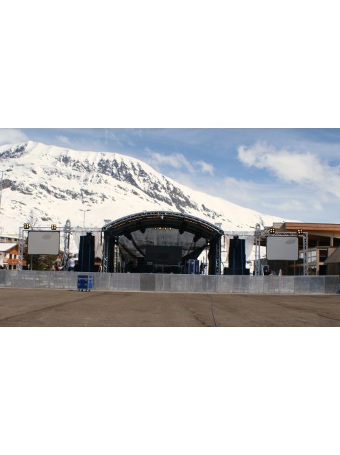 Milos MR1 színpad fedés íves tetővel - 6x4m