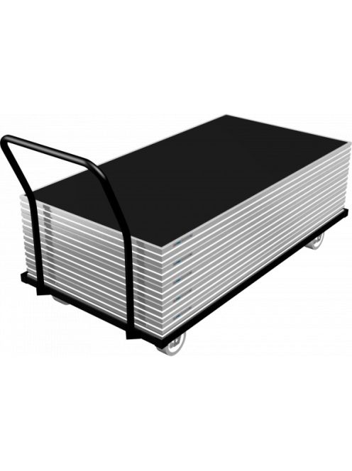 Roadstage Mobilszínpad padlóelem szállító kocsi 208x102cm