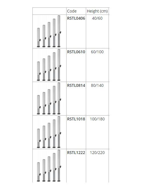 Roadstage Mobilszínpad állítható lábazat (40-60cm)