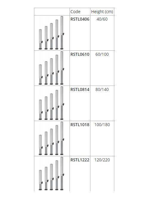 Roadstage Mobil színpad állítható lábazat (60-100cm)