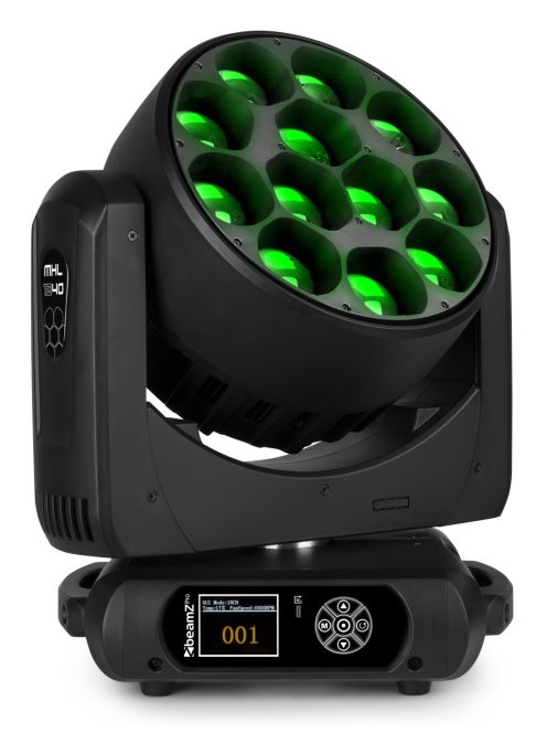 MHL1240 LED Wash Moving Head with Zoom 2pcs in Flightcase