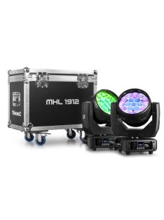 MHL1912 LED Wash Moving Head with Zoom 2pcs in Flightcase