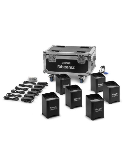 BBP62 Akkumulátoros uplight 6db-os szett, beépített töltős hordládában IP65
