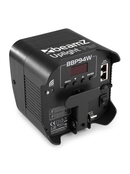 BBP94W Battery Uplight Par 4x 12W WDMX