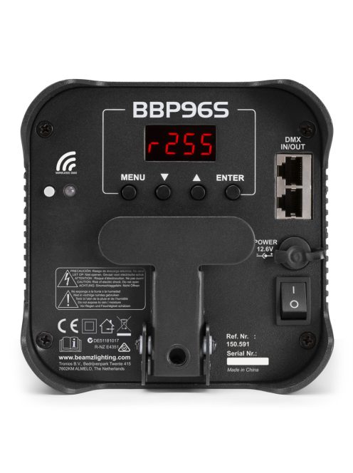 BBP96S Battery Uplight Par 6x 12W WDMX