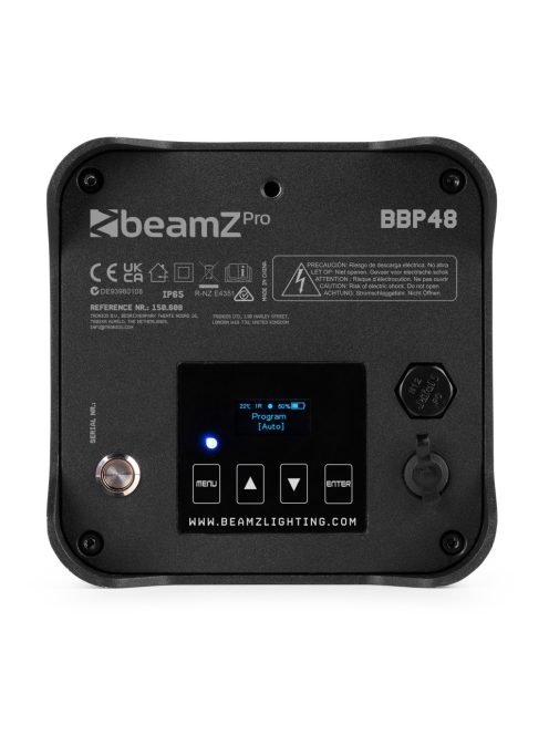 BBP48 Battery Uplight Par 9x 12W IP65