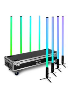 Zelos LED Tube Set RGBW in/outdoor use, set of 8