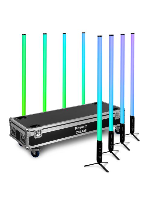 Zelos LED Tube Set RGBW in/outdoor use, set of 8