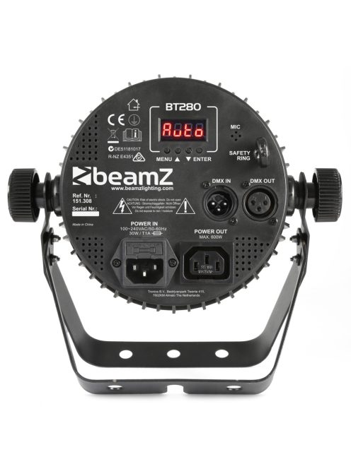 BT280 LED Flat Par 7x10W 6-in-1 RGBAW-UV