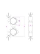 BC50-100D Swivel Coupler Slimline 100kg Alu