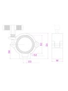 BC50B-100N Truss Bilincs 100kg Fekete Pillangózáras
