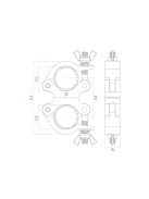 BC50-200D Swivel Coupler Slimline 200kg Alu
