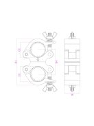 BC50-500D Swivel Coupler 500kg Alu