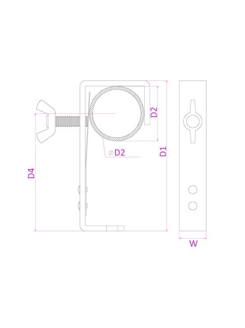 BCQ50B-50 G-Clamp Quick Lock Black 50kg