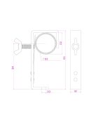 BC50B-50 G-Bilincs Fekete 50kg