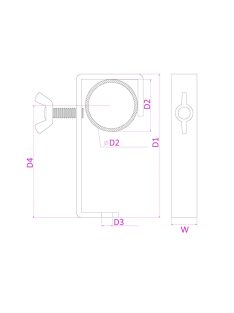 CC50B Bilincs 50mm 30kg Fekete