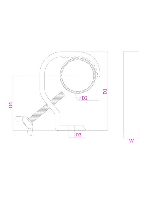 CC63B G-Clamp Black 