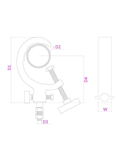 CC60B G-Clamp 50kg Black