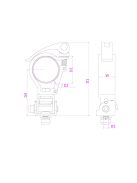 BC50-50F Foldable Quick Release Clamp Alu