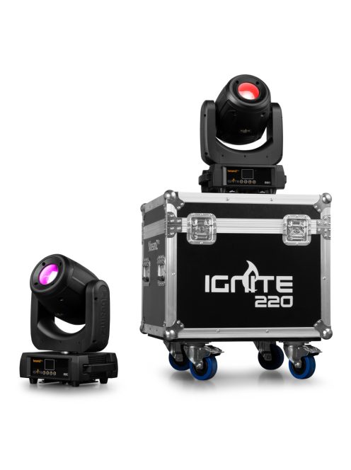IGNITE220 LED Spot Moving Head 2pcs in Flightcase