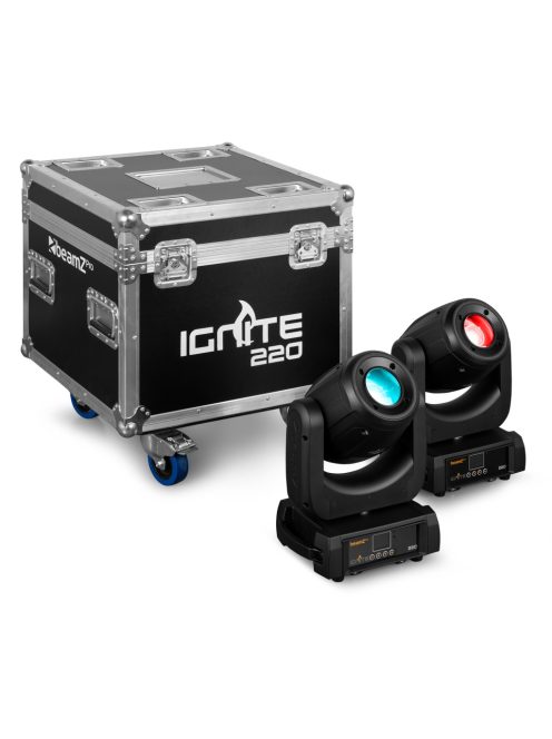 IGNITE220 LED Spot Moving Head 2pcs in Flightcase