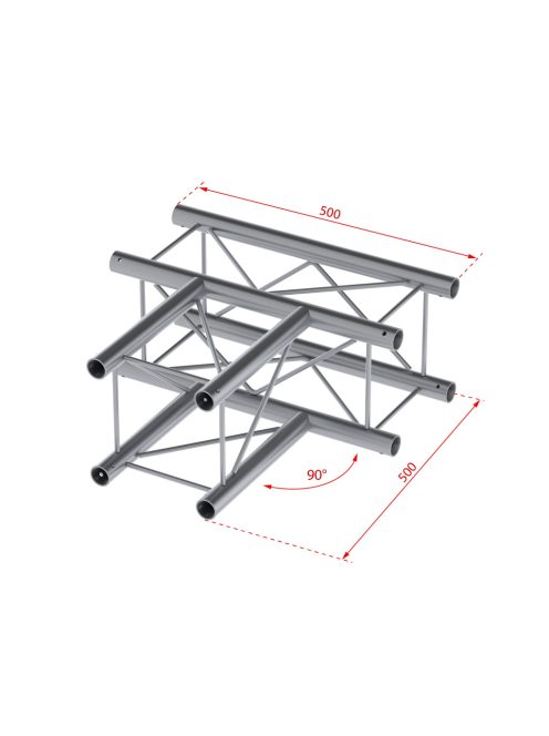 P24-T35 Deco Truss 3-way T junction